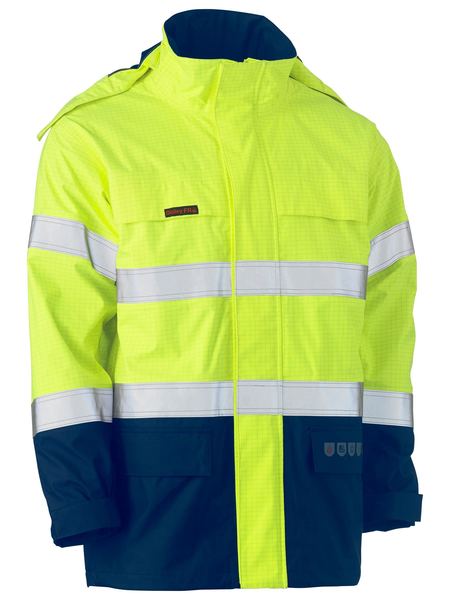 TAPED HI VIS FR WET WEATHER SHELL JACKET - Image 3