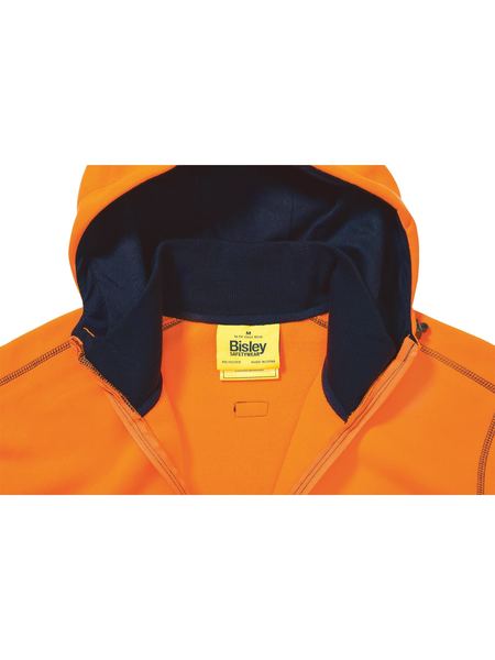 HI VIS ZIP FRONT FLEECE HOODIE - Image 5