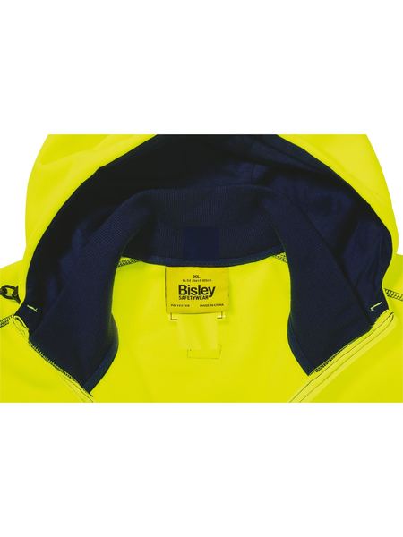 HI VIS ZIP FRONT FLEECE HOODIE - Image 2