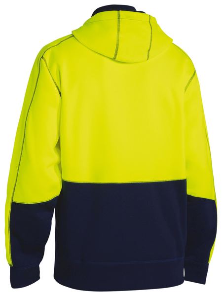 HI VIS ZIP FRONT FLEECE HOODIE - Image 3