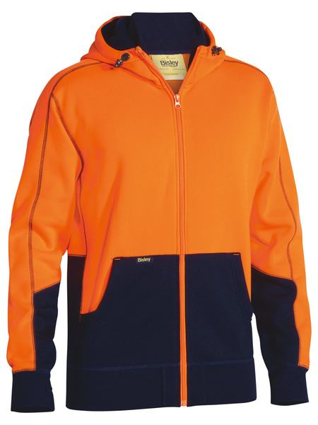 HI VIS ZIP FRONT FLEECE HOODIE - Image 7