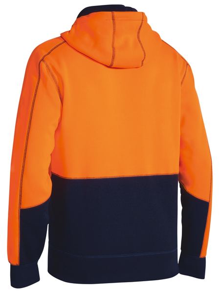 HI VIS ZIP FRONT FLEECE HOODIE - Image 8