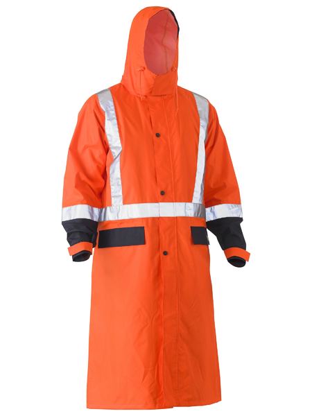 5213 TAPED HI VIS LONG RAIN COAT