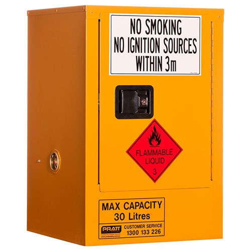 Flammable Storage Cabinet 30L 1 Door, 1 Shelf