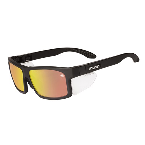 900RM Cross Fit Frozen Blk Frame Red Mirror Lens/Inc X-Fit Temples