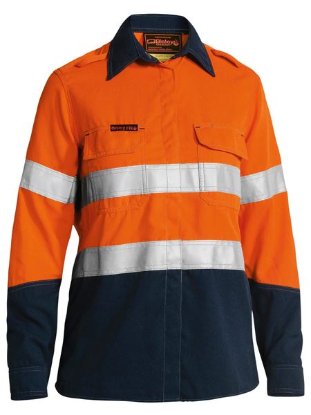 TenCate Tecasafe® Plus 700 Women's Taped Hi Vis FR Vented Shirt - Image 2