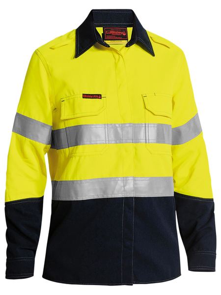 TenCate Tecasafe® Plus 580 Women's Taped Hi Vis FR Vented Shirt