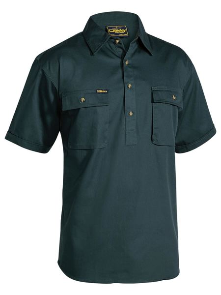 Closed Front Cotton Drill Shirt - Image 2