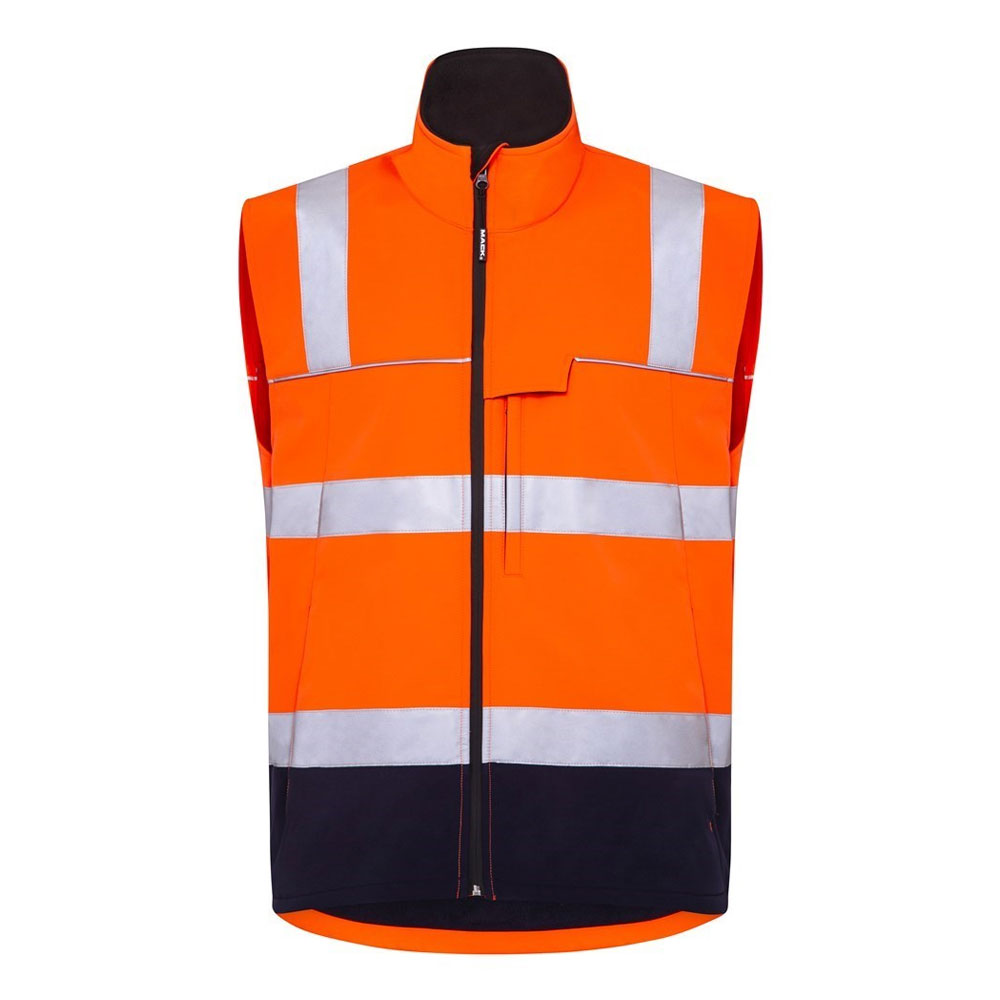 Recycled Two Tone Hi-Vis Softshell Vest – Mack - Image 2