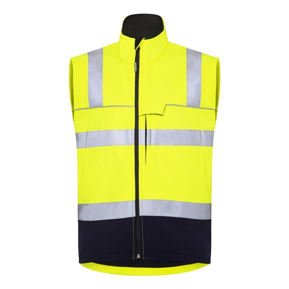 Recycled Two Tone Hi-Vis Softshell Vest – Mack - Image 3